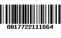 Código de Barras 8017722111664