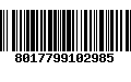 Código de Barras 8017799102985