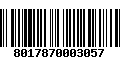 Código de Barras 8017870003057