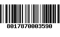 Código de Barras 8017870003590