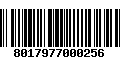 Código de Barras 8017977000256