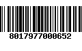 Código de Barras 8017977000652