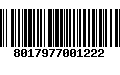 Código de Barras 8017977001222