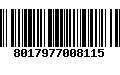 Código de Barras 8017977008115