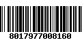 Código de Barras 8017977008160