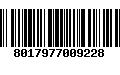 Código de Barras 8017977009228