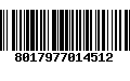 Código de Barras 8017977014512