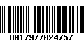Código de Barras 8017977024757
