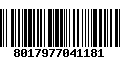 Código de Barras 8017977041181