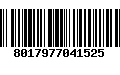 Código de Barras 8017977041525
