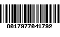 Código de Barras 8017977041792
