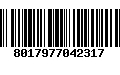 Código de Barras 8017977042317
