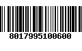 Código de Barras 8017995100600