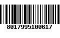 Código de Barras 8017995100617