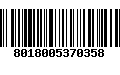 Código de Barras 8018005370358