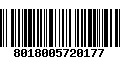 Código de Barras 8018005720177