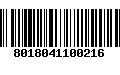 Código de Barras 8018041100216