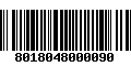 Código de Barras 8018048000090