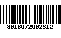 Código de Barras 8018072002312