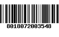 Código de Barras 8018072003548