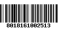 Código de Barras 8018161002513