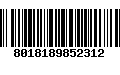 Código de Barras 8018189852312