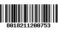 Código de Barras 8018211200753