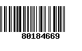 Código de Barras 80184669