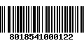 Código de Barras 8018541000122