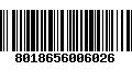 Código de Barras 8018656006026