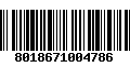 Código de Barras 8018671004786