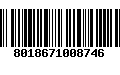 Código de Barras 8018671008746