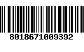 Código de Barras 8018671009392