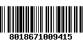 Código de Barras 8018671009415