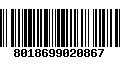 Código de Barras 8018699020867