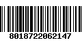 Código de Barras 8018722062147