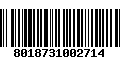 Código de Barras 8018731002714