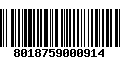 Código de Barras 8018759000914