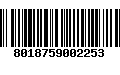 Código de Barras 8018759002253