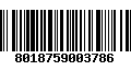 Código de Barras 8018759003786