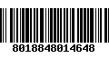 Código de Barras 8018848014648