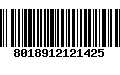 Código de Barras 8018912121425