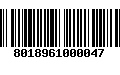 Código de Barras 8018961000047