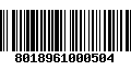 Código de Barras 8018961000504