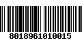 Código de Barras 8018961010015