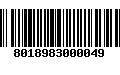 Código de Barras 8018983000049