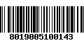 Código de Barras 8019005100143