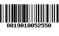 Código de Barras 8019010052550