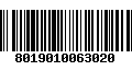 Código de Barras 8019010063020