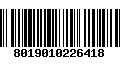 Código de Barras 8019010226418